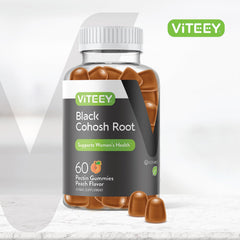 Viteey Raspberry-flavored gummies close-up for daily use.