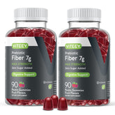 Viteey Prebiotic Fiber Gummies bottle front for daily gut support.