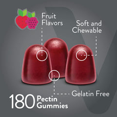 Close-up of Viteey gummies texture with fruity flavor.