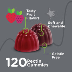Viteey Prebiotic Kids Fiber fruit-flavored gummies for easy daily intake.