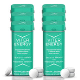 Viter Energy 40mg caffeine mint tin close-up for quick alertness
