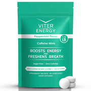 Viter Energy caffeinated mints in a resealable bag for on the go energy