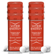 Viter Energy Caffeine Mints packaging tin for portable energy.