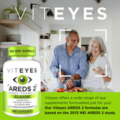 Viteyes Classic AREDS2 capsules ready for easy daily dosage