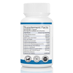 Vitilox Pigmenta+ ingredients chart highlighting key nutrients for skin wellness.