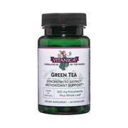 Vitanica Green Tea Extract bottle showing 330 mg potency and vegan formula.