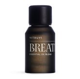 Vitruvi Breathe bottle close-up highlighting minty cooling aroma.
