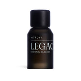 Vitruvi Legacy Woodsy rose bottle showing rose aroma for a calming diffuser moment.
