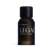 Vitruvi Legacy Woodsy rose bottle showing rose aroma for a calming diffuser moment.