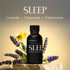 Vitruvi Pacific bottle label highlights premium scent blend for serene spaces
