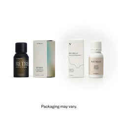 Vitruvi Retreat diffuser with oil for refreshing room aroma
