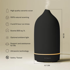 Vitruvi Stone Diffuser ambient LED glow enhances mood