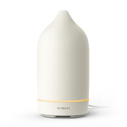 Vitruvi Stone Diffuser closeup showing ceramic cover with calming aroma ideal for evenings