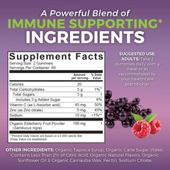 Close-up of Viva Naturals raspberry-flavored elderberry gummies.