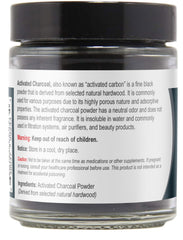 Viva Doria activated charcoal powder close-up shows fine texture for mixing