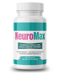 VIVALIS NeuroMax bottle front showcasing the product branding and bottle design for brain support.