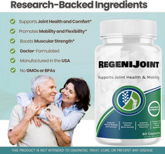 RegeniJoint capsules closeup highlighting easy daily intake.