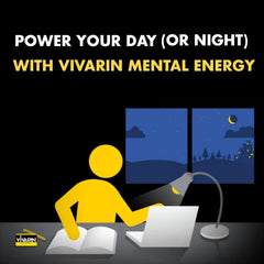 Vivarin six-pack box emphasizing convenient, on-the-go energy