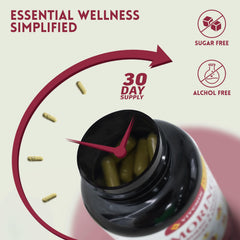 Vivcmin bottle front-view emphasizes 13-in-1 plant-based complex benefits.