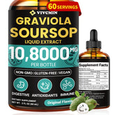 vivcmin Graviola bottle label highlights natural extract for daily wellness