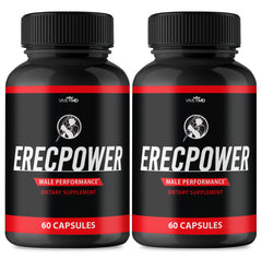 VIVE MD ErecPower capsules bottle front view, compact daily use