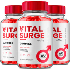 VIVE MD Vital Surge ACV Gummies bottle showing 1000 mg ACV for daily vitality.