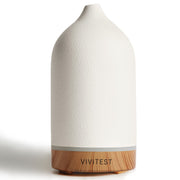 VIVITEST 200ml ceramic diffuser front view, compact for small rooms.