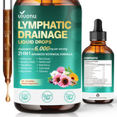 VivoNu 21-in-1 lymphatic drops bottle view for daily detox support