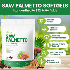 VivoNu 300-softgel pouch on kitchen counter signals long-lasting daily dose supply.