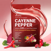 VivoNu Cayenne Pepper Softgels bottle ready for daily circulation support.