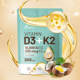VivoNu D3 K2 softgel bottle supports daily bone health.