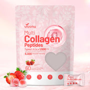 VivoNu dual-layer gummies with strawberry core for easy daily collagen intake