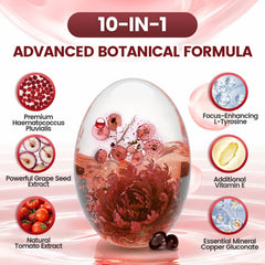 VivoNu grape seed extract label showcases 95% OPC for heart and skin support.