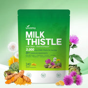 VivoNu Milk Thistle bottle front view for daily liver support.