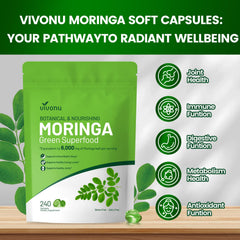 VivoNu Moringa Leaf Extract Capsules for plant-based nutrients and vitality