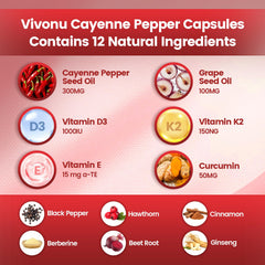 Close-up of VivoNu softgels showing easy-to-swallow capsules.