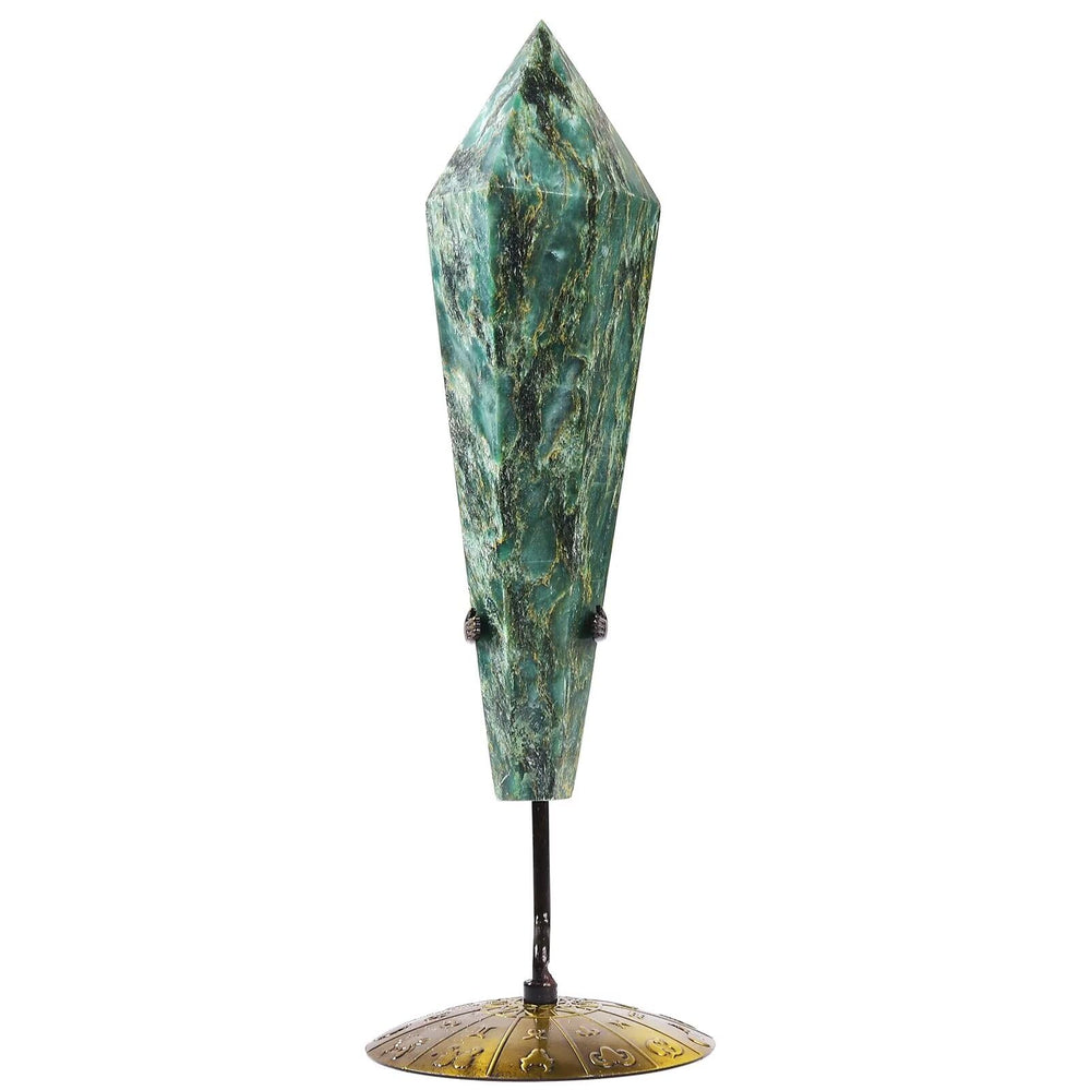 VIZYTOU Emerald Wand Point for focused energy during meditation
