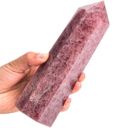Vizytou natural strawberry stone tower obelisk enhances ambient decor for mindful spaces