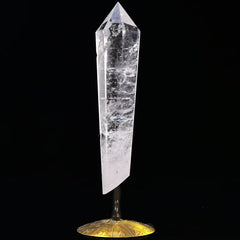 VIZYTOU white crystal wand point for meditation and energy focus