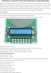VLSQHNCF Schumann generator USB port enables easy power supply