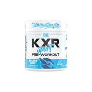 VMI Sports KXR Sport bottle front in Blue Shark Gummy flavor for on-the-go energy.