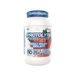 VMI ProtoLyte bottle label highlighting 25 g protein isolate per serving.