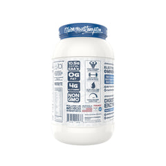 Nutrition panel highlights protein and BCAAs per serving in ProtoLyte label.