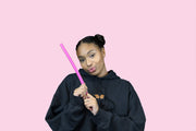 Vocal Tubes pink straw set for at-home voice therapy practice.