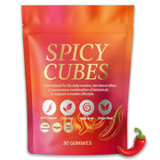 Voererh Spicy Cubes hot peach gummies bottle with a warm chili kick for relaxing evenings