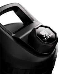 Voltrx ChillMix cap closed demonstrating spill-proof seal for travel.