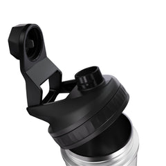Voltrx ChillMix bottle interior shows stainless steel mixing area for smooth shakes.
