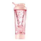 VOLTRX VortexBoost front view of the pink shaker for on-the-go protein shakes