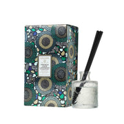 Voluspa French Cade Lavender diffuser in a glass vessel adds calm to your living space