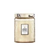 Voluspa Japonica Jasmine Midnight Blooms front view for refined home ambiance